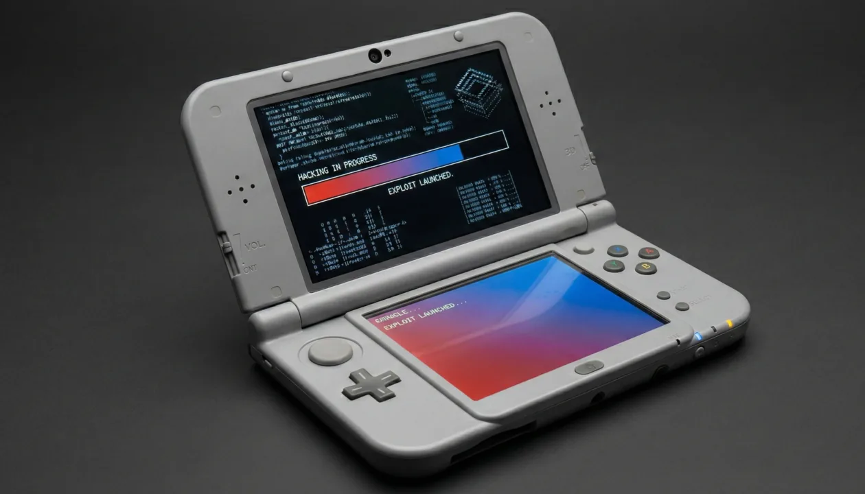 New Nintendo 3DS terwijl custom firmware wordt geïnstalleerd
