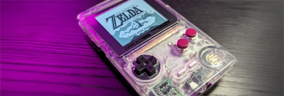 Custom Game Boy met IPS scherm