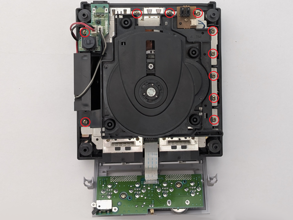 10 schroeven diskdrive
